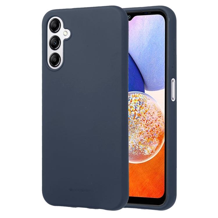 Samsung Galaxy A14 5G GOOSPERY SOFT FEELING Liquid TPU Soft Phone Case Cover (Dark Blue)