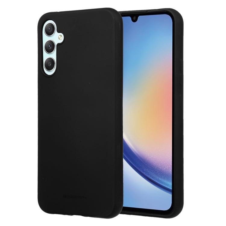 Samsung Galaxy A34 5G GOOSPERY SOFT FEELING Liquid TPU Soft Phone Case Cover (Black)