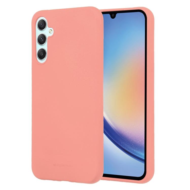 Samsung Galaxy A34 5G GOOSPERY SOFT FEELING Liquid TPU Soft Phone Case Cover (Pink)