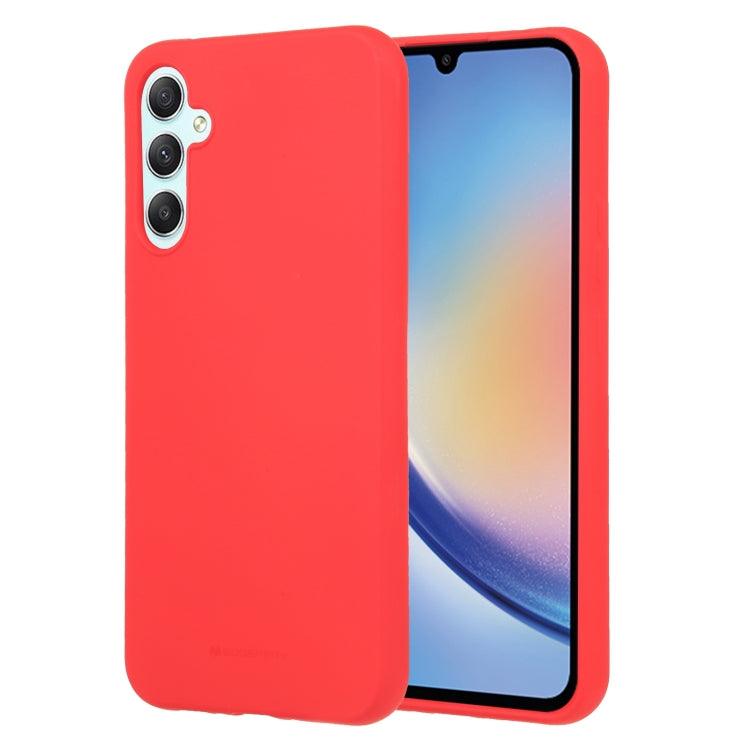 Samsung Galaxy A34 5G GOOSPERY SOFT FEELING Liquid TPU Soft Phone Case Cover (Red)