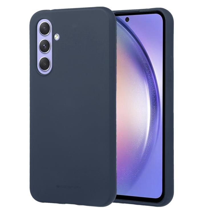 Samsung Galaxy A54 5G GOOSPERY SOFT FEELING Liquid TPU Soft Phone Case Cover (Dark Blue)