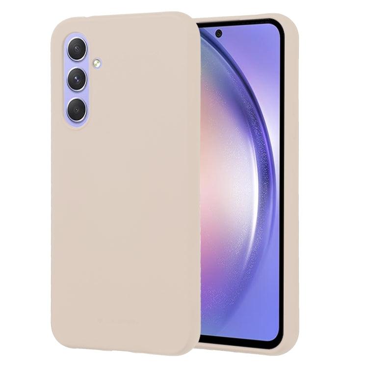 Samsung Galaxy A54 5G GOOSPERY SOFT FEELING Liquid TPU Soft Phone Case Cover (Apricot)
