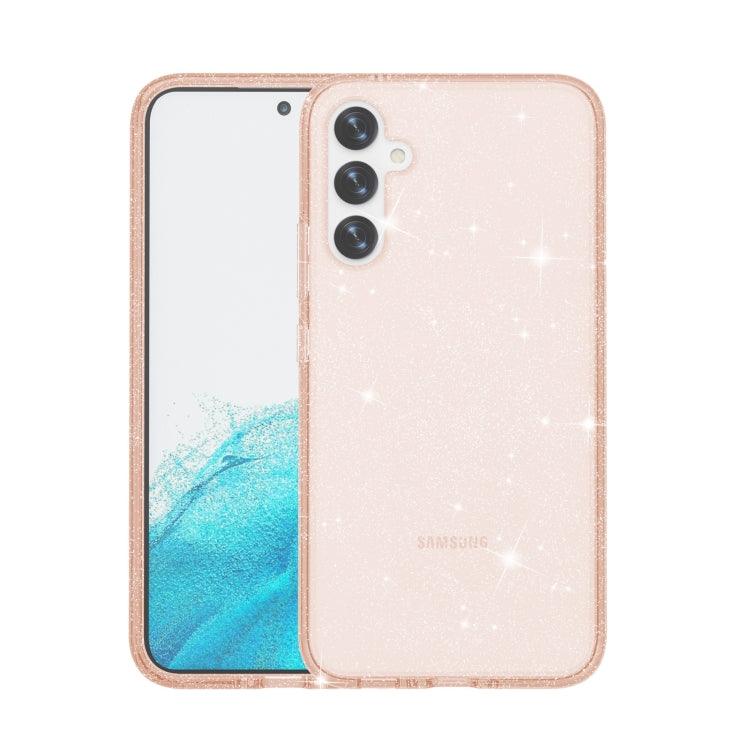 Samsung Galaxy A34 5G Shockproof Terminator Glitter Powder Phone Case Cover (Gold)