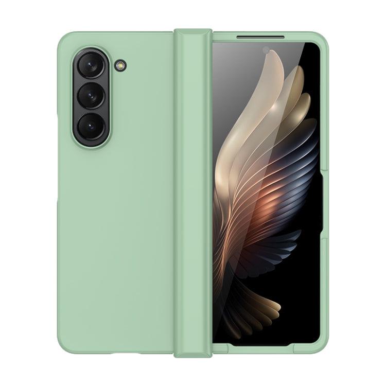 Samsung Galaxy Z Fold5 Skin Feel PC Phone Case with Hinge (Mint Green)