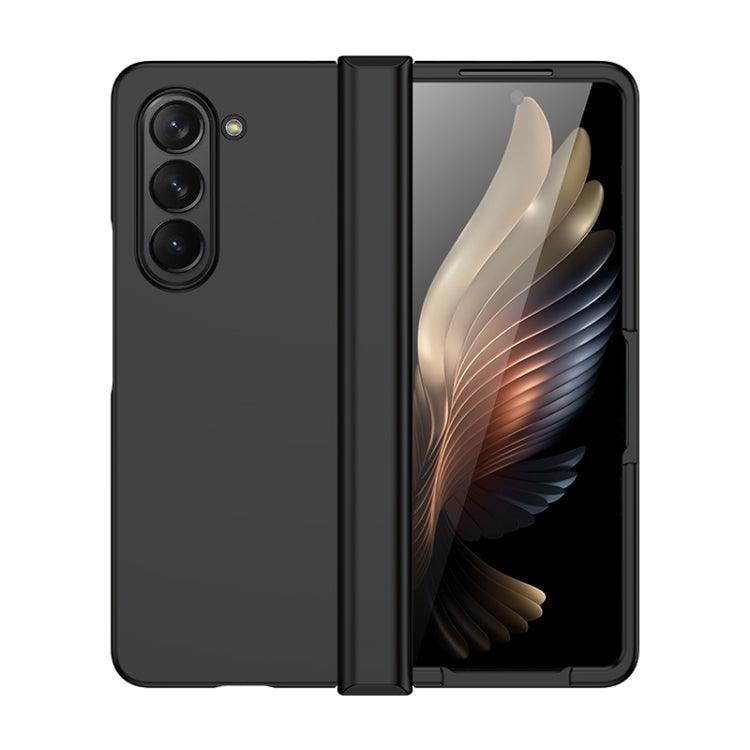 Samsung Galaxy Z Fold5 Skin Feel PC Phone Case with Hinge (Black)