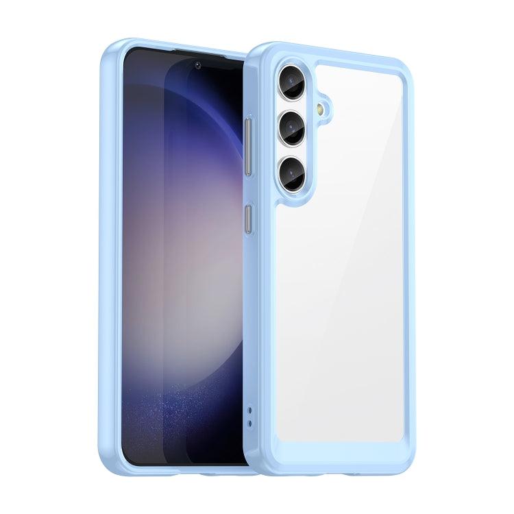 Samsung Galaxy S24+ 5G Colorful Series Acrylic + TPU Phone Case Cover (Blue)