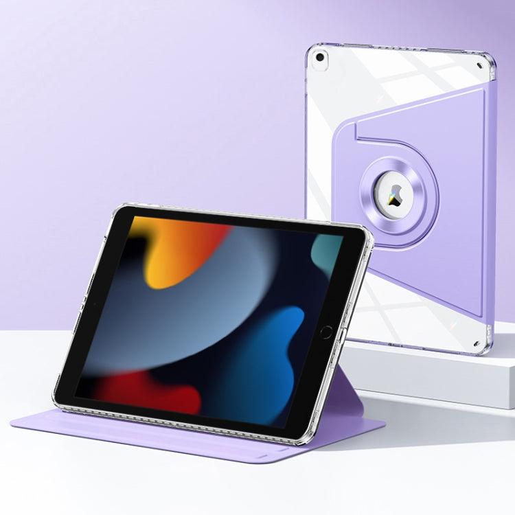 Apple iPad 10.2 2021 / 2020 / 10.5 Magnetic Split Leather Smart Tablet Case Cover (Purple)