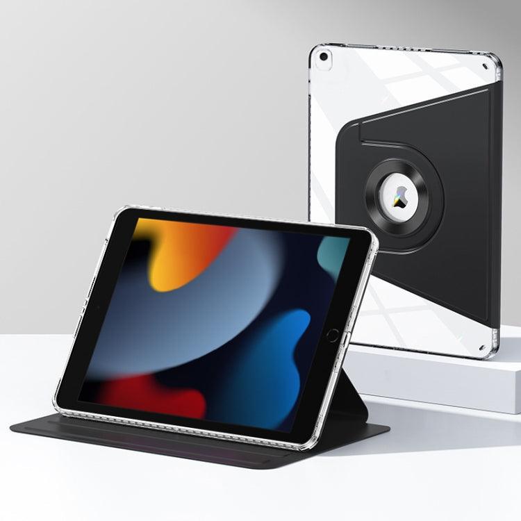 Apple iPad 10.2 2021 / 2020 / 10.5 Magnetic Split Leather Smart Tablet Case Cover (Black)