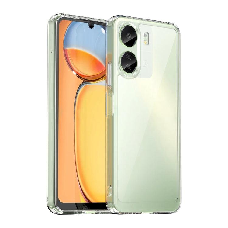 Xiaomi Redmi 13C Colorful Series Acrylic Hybrid TPU Phone Case (Transparent)