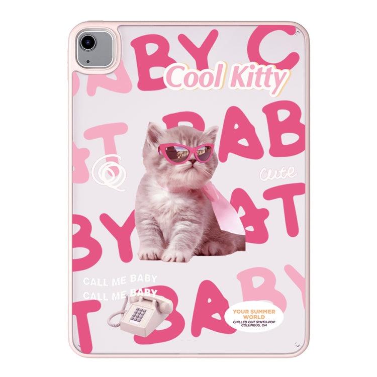 Apple iPad 10th Gen 10.9 2022 Painted Acrylic Tablet Case Cover (Sunglasses Cat)