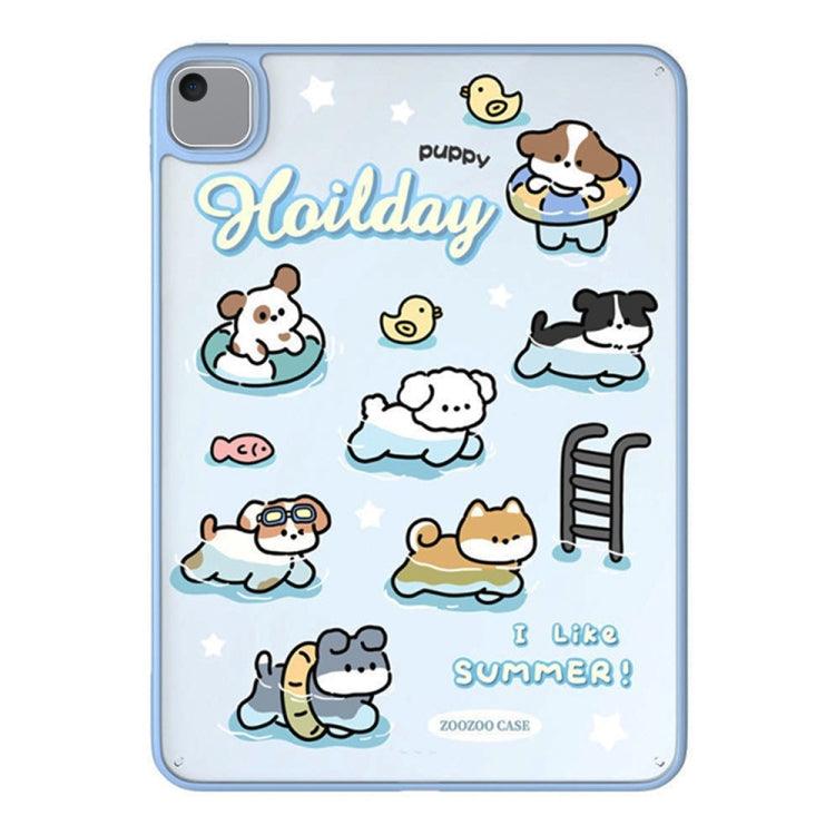 Apple iPad 10.2 2021 / 2020 / 10.5 Painted Acrylic Tablet Case Cover (Swimming Puppy)