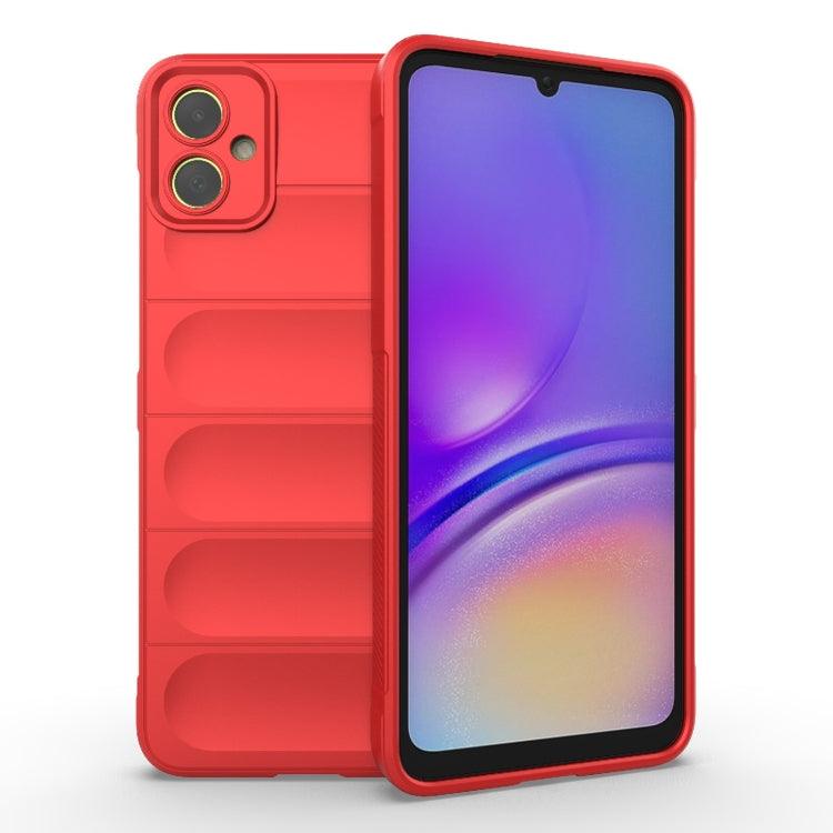 Samsung Galaxy A05 4G Magic Shield TPU + Flannel Phone Case Cover (Red)