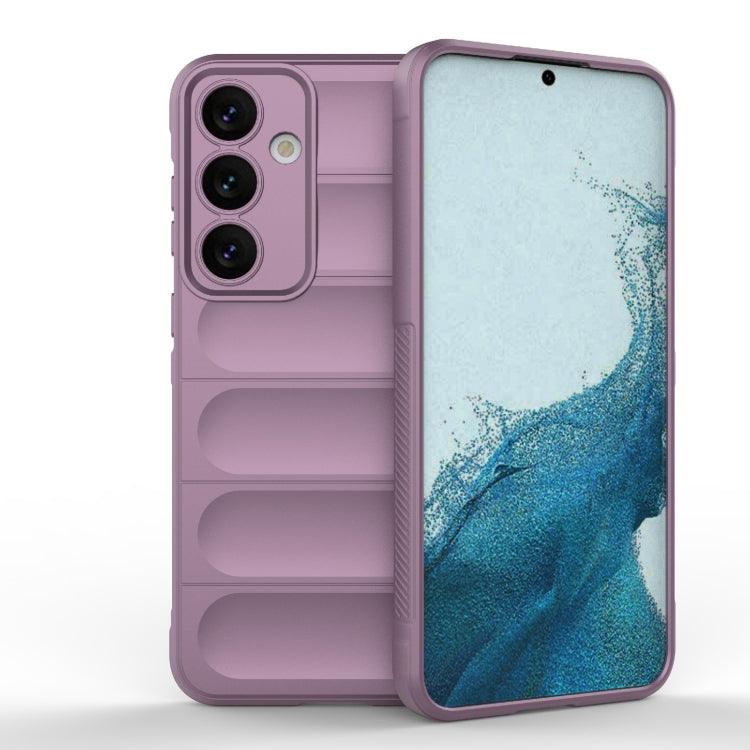 Samsung Galaxy S24+ 5G Magic Shield TPU + Flannel Phone Case Cover (Purple)