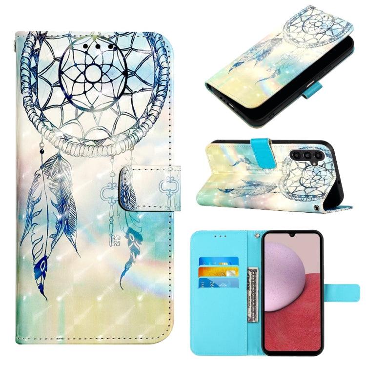 Samsung Galaxy A25 5G / A24 3D Painting Horizontal Flip Leather Phone Case Cover (Dream Wind Chimes)
