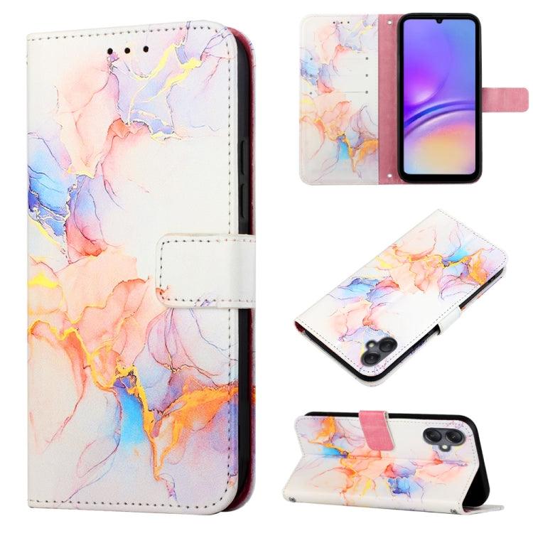 Samsung Galaxy A05 PT003 Marble Pattern Flip Leather Phone Case Cover (LS004)