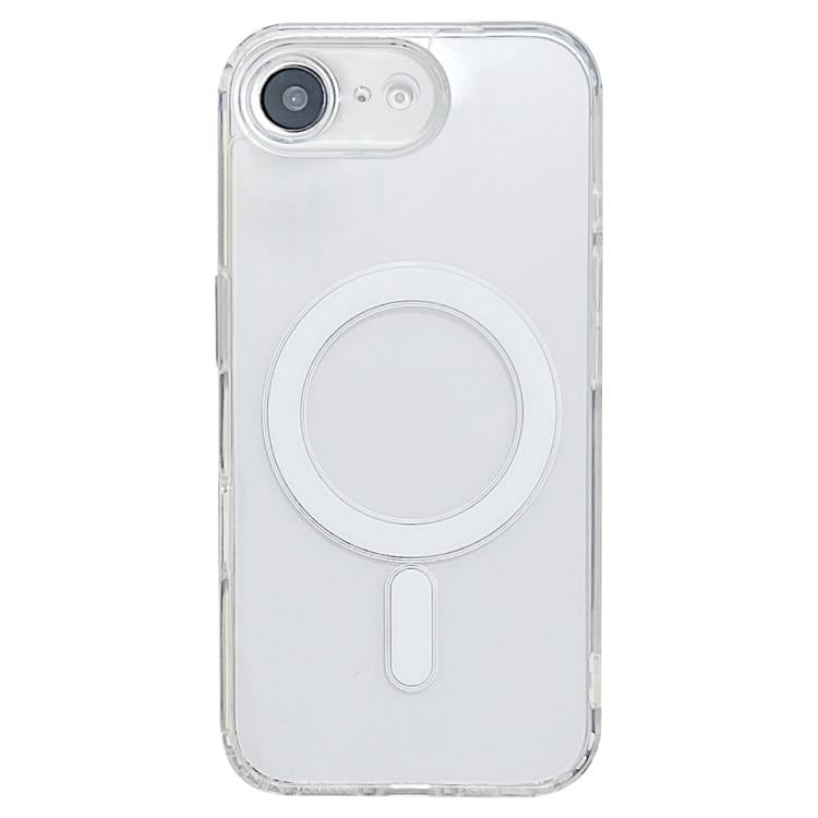Apple iPhone 16e Fine Hole MagSafe Magnetic Clear Acrylic TPU Case Cover (Transparent)