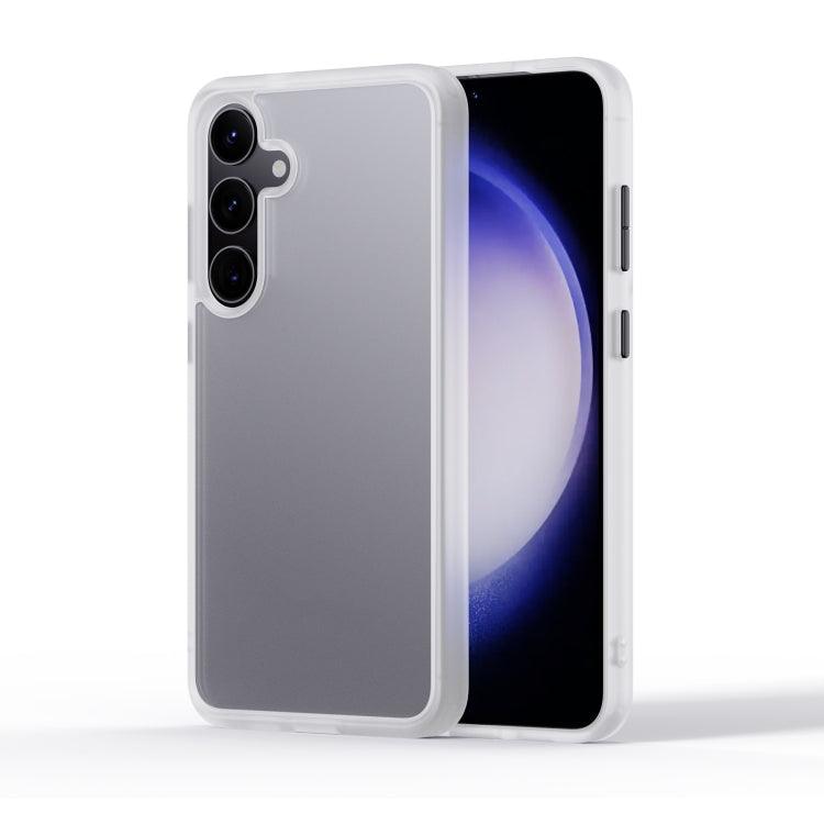 Samsung Galaxy S24+ 5G Skin Series Frosted PC + TPU Phone Case Cover (Frosted White)