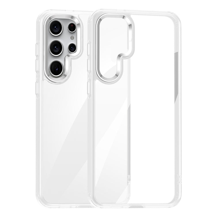 Samsung Galaxy S24 Ultra 5G Anti-fingerprint Highly Transparent PC Phone Case Cover (White)