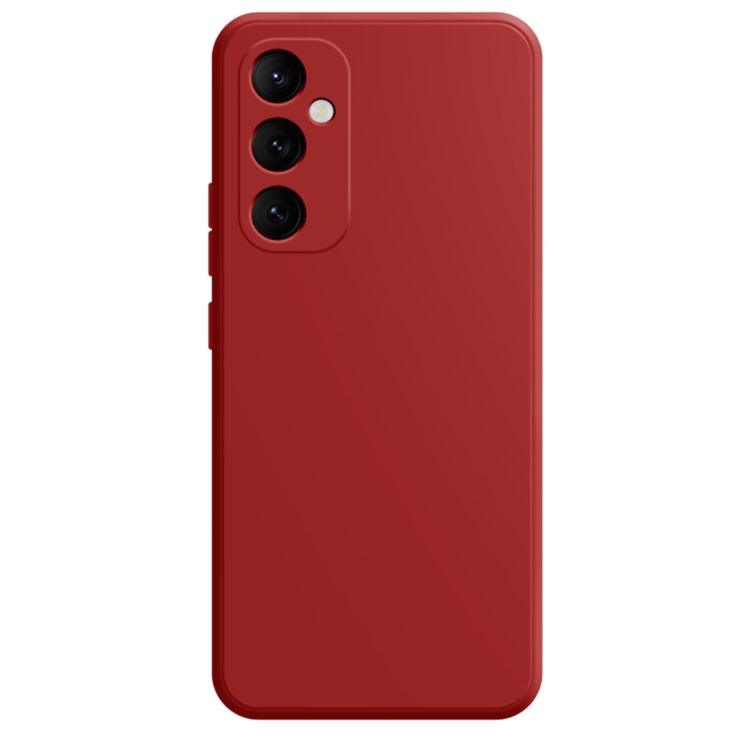 Samsung Galaxy A05S Imitation Liquid Silicone Phone Case Cover (Dark Red)