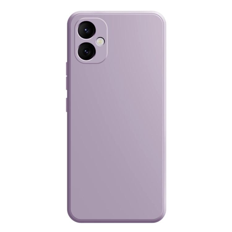 Samsung Galaxy A05 Imitation Liquid Silicone Phone Case Cover (Light Purple)