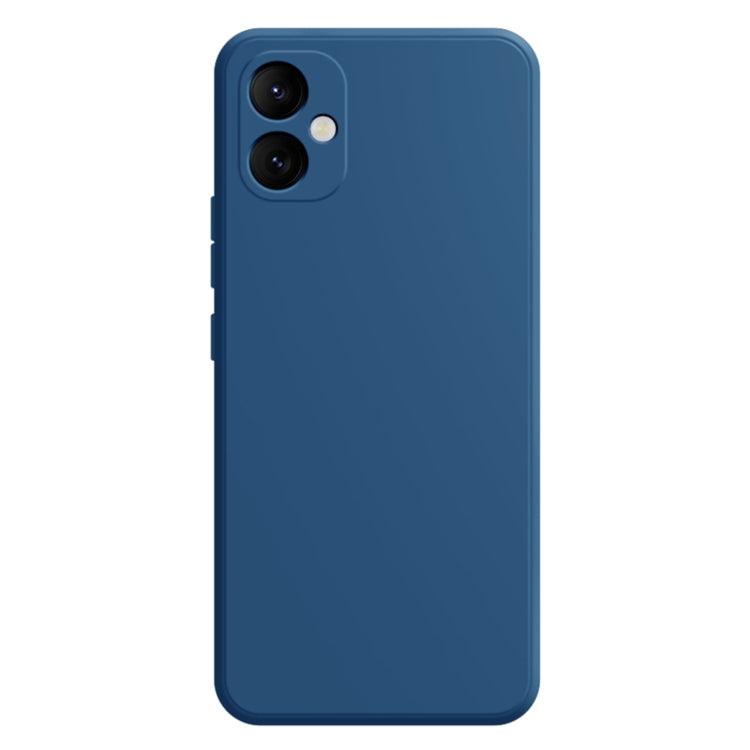 Samsung Galaxy A05 Imitation Liquid Silicone Phone Case Cover (Blue)