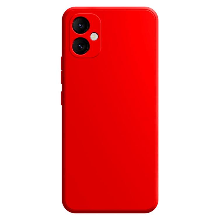Samsung Galaxy A05 Imitation Liquid Silicone Phone Case Cover (Red)