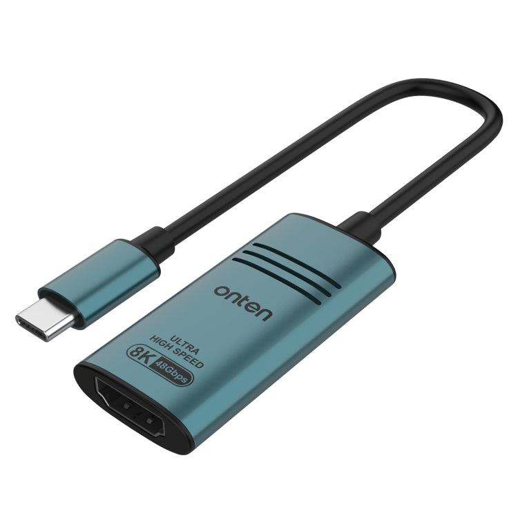 Onten UC981 8K 30Hz USB-C / Type-C to HDMI Video Converter Adapter (Pine Green)