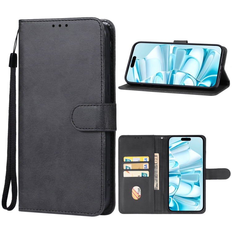 Apple iPhone 16 Plus Leather Phone Case Cover (Black)