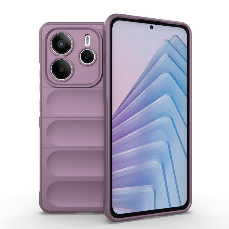 Xiaomi Redmi Note 14 5G Magic Shield TPU + Flannel Phone Case Cover (Purple)