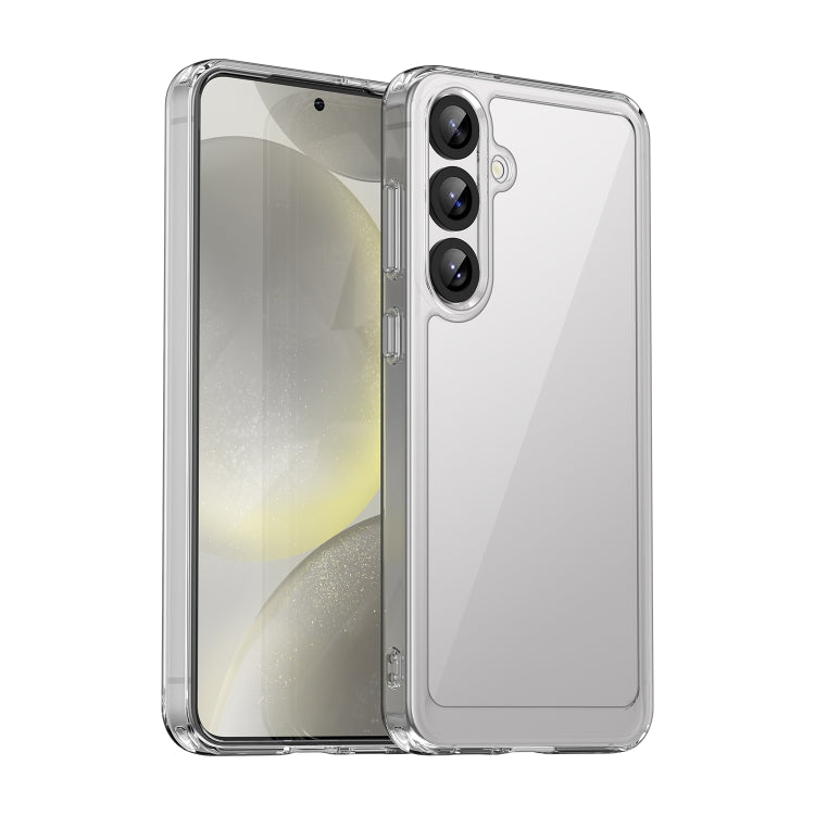 Samsung Galaxy S25+ 5G Colorful Series Acrylic Hybrid TPU Phone Case Cover (Transparent)