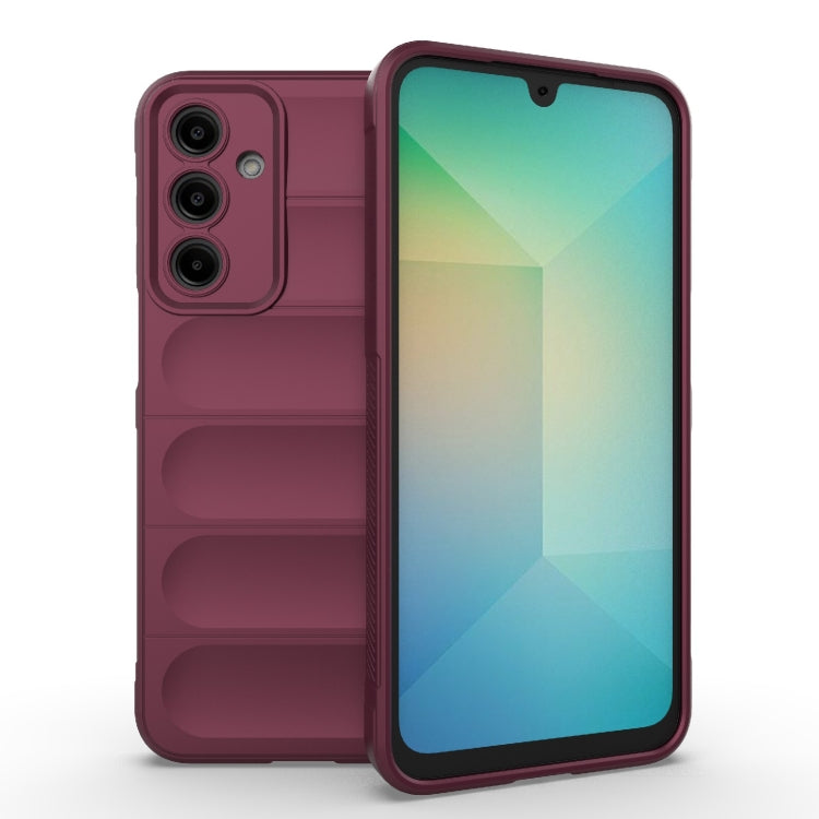 Samsung Galaxy A16 5G Magic Shield TPU + Flannel Phone Case Cover (Wine Red)