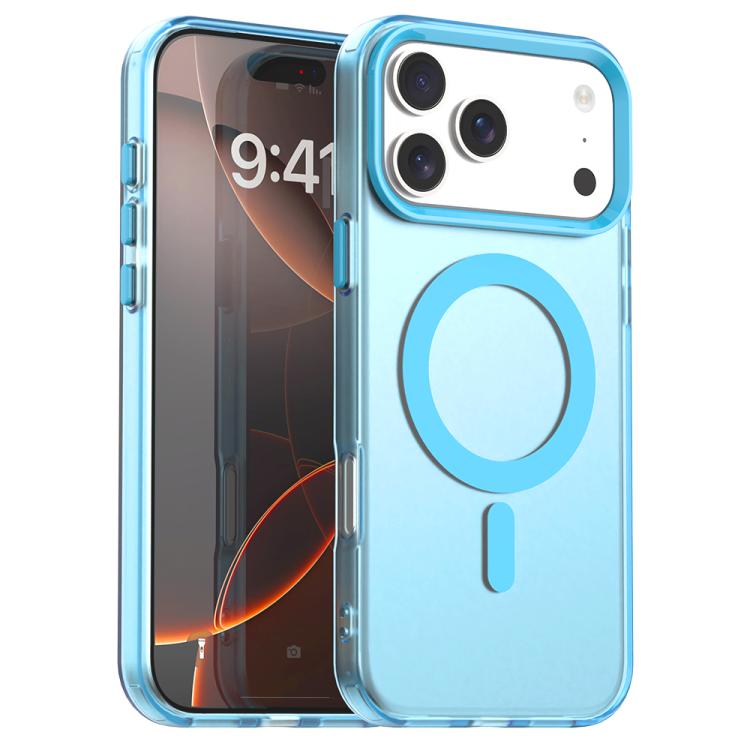 Apple iPhone 17 Pro Candy Magsafe PC Hybrid TPU Phone Case - Blue