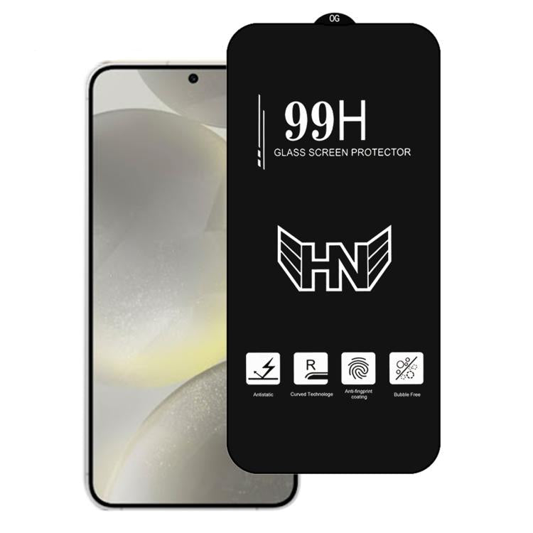 Samsung Galaxy S25 5G 0.18mm High Aluminum Large Arc Full Screen Tempered Glass Film, Support Fingerprint Unlocking