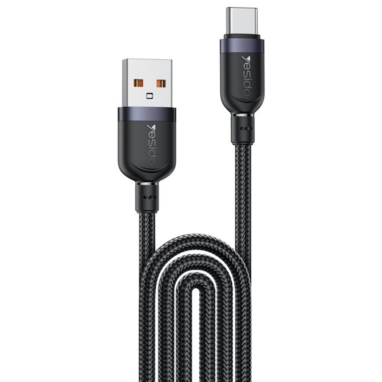 Yesido 3A USB to Type-C Fast Charging Cable, Length:3m (Black)