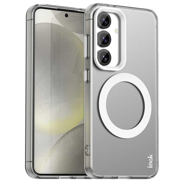 Samsung Galaxy S25 5G IMAK Candy Series Shockproof MagSafe Phone Case (White)