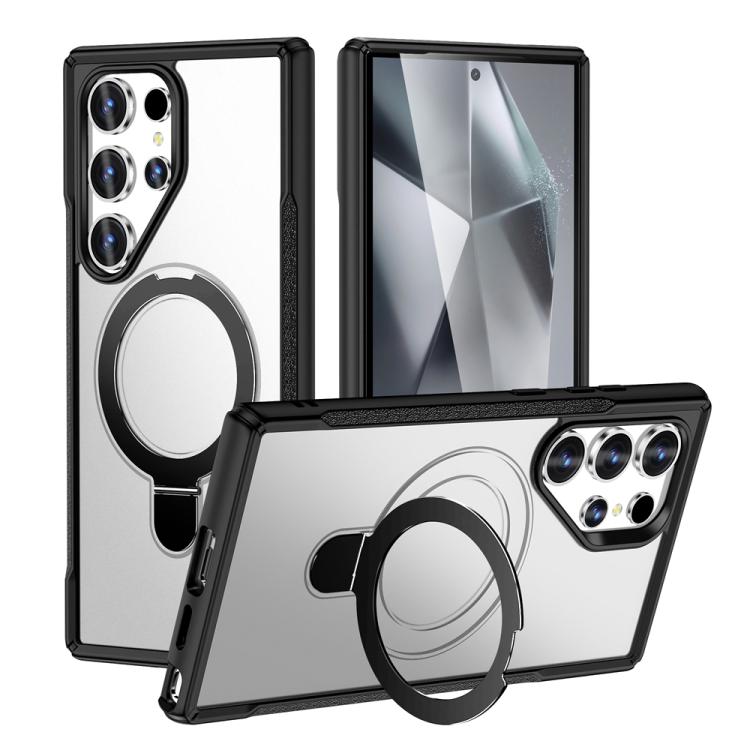 Samsung Galaxy S24 Ultra 5G Magnetic Holder MagSafe Phone Case Cover - Frosted