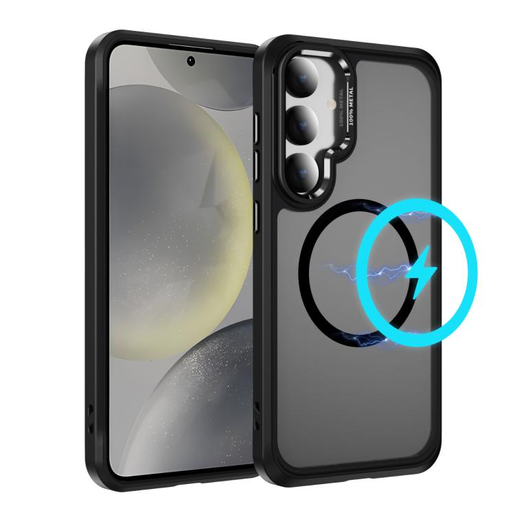Samsung Galaxy S24+ / S25+ 5G Hardware Lens Protection MagSafe Magnetic PC Hybrid TPU Phone Case Cover