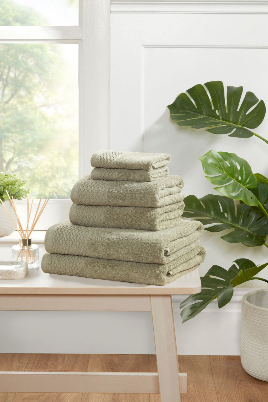 Eden Weave 6Pc Towel Bale Olive