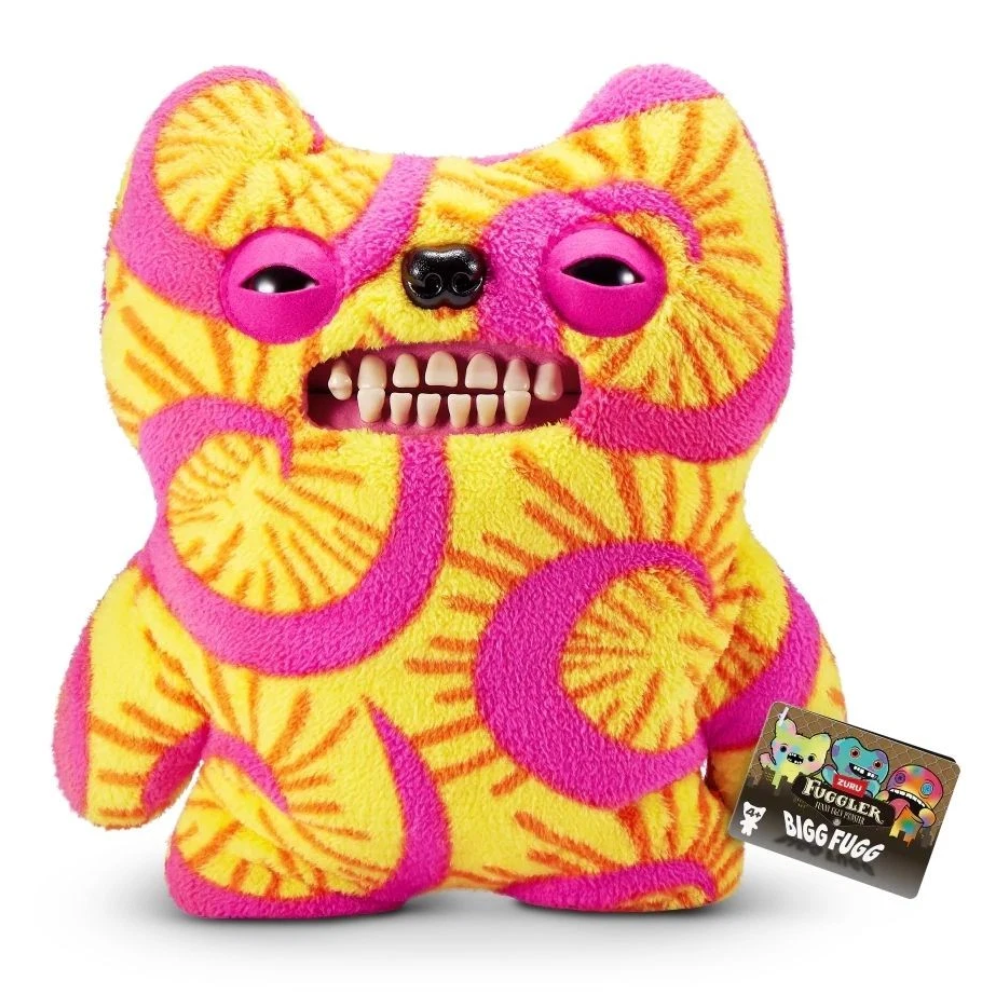Fuggler Big Fugg Old Tooth Plush - Pink / Yellow