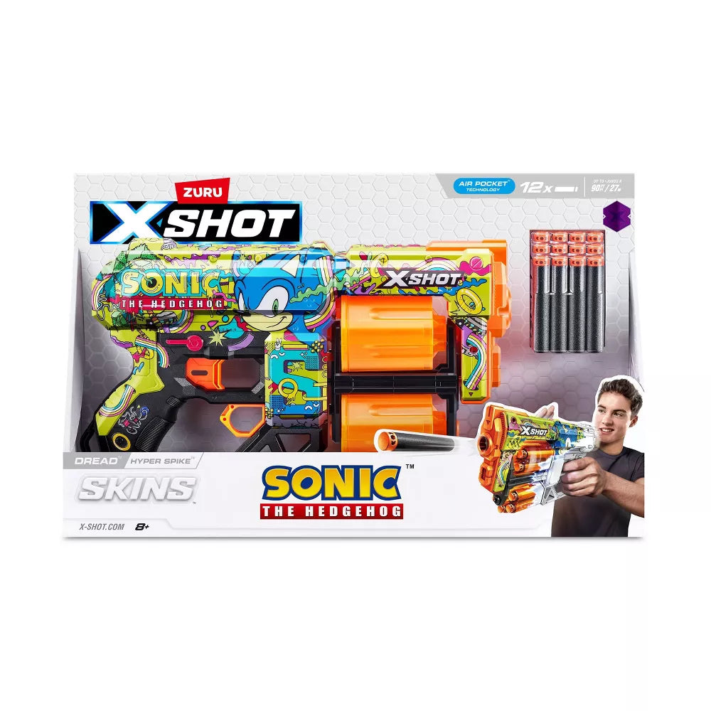 XShot Skins Sonic Hyper Spike Dread Toy Dart Blaster