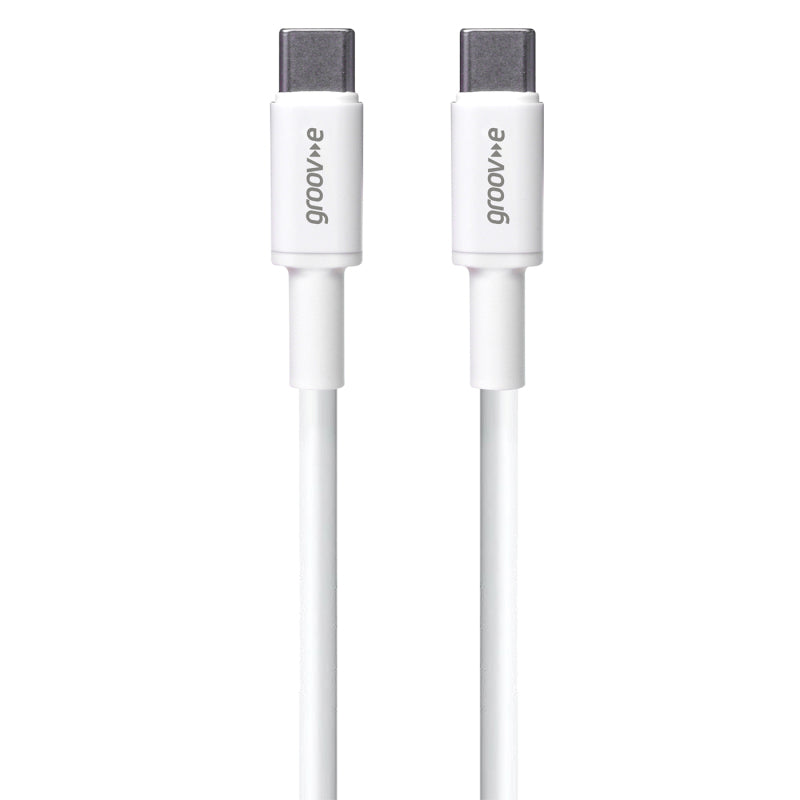 Groov-e USB-C to USB-C Charging Cable 3M White