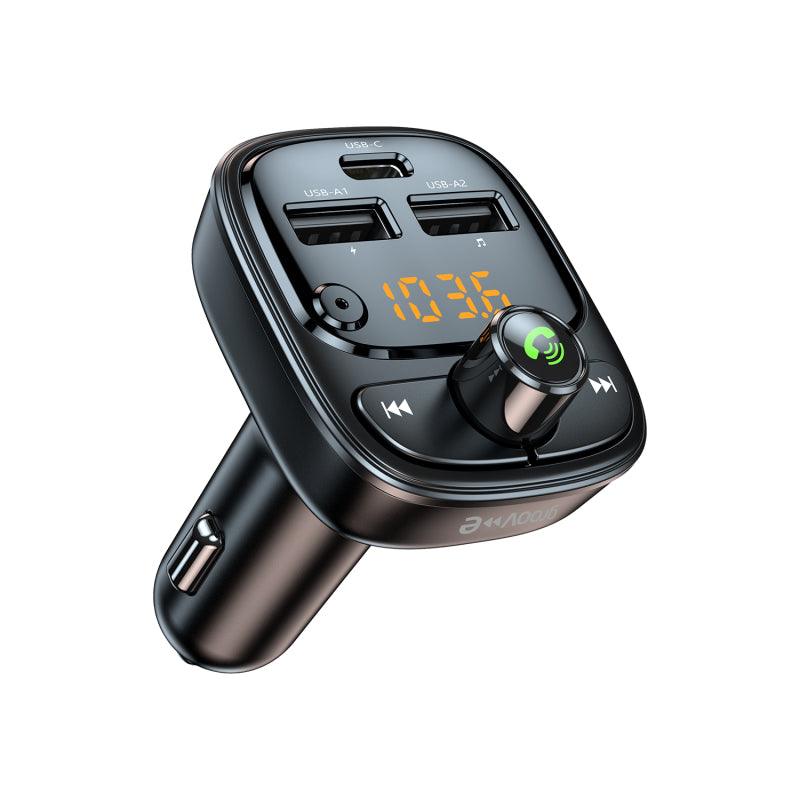 Groov-e Tune Play Bluetooth Car FM Transmitter with USB Charging Ports