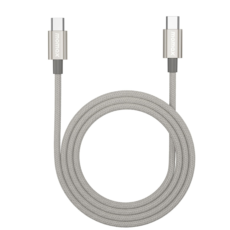 MOMAX DC30 1.5m USB-C to USB-C 60W Braided Charging Cable - Titanium