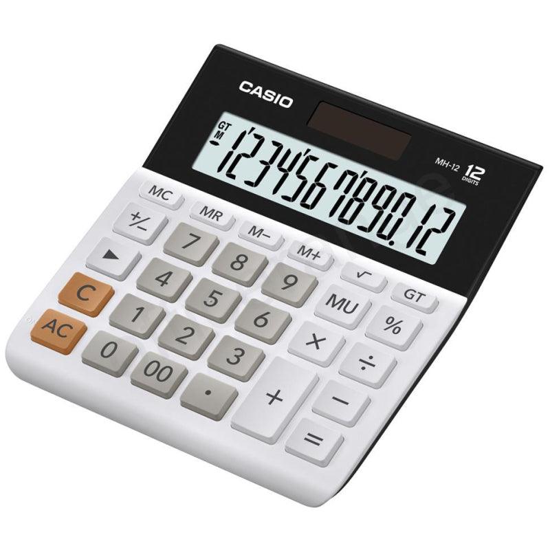 Casio Wide 12 Digit Calculator - White