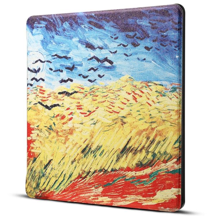 Dibase for Amazon Kindle Oasis 7 inch Print Horizontal Flip PU Leather Protective Case