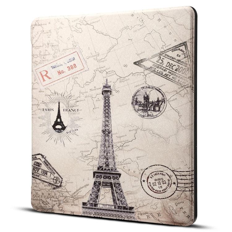 Dibase for Amazon Kindle Oasis 7 inch Print Horizontal Flip PU Leather Protective Case