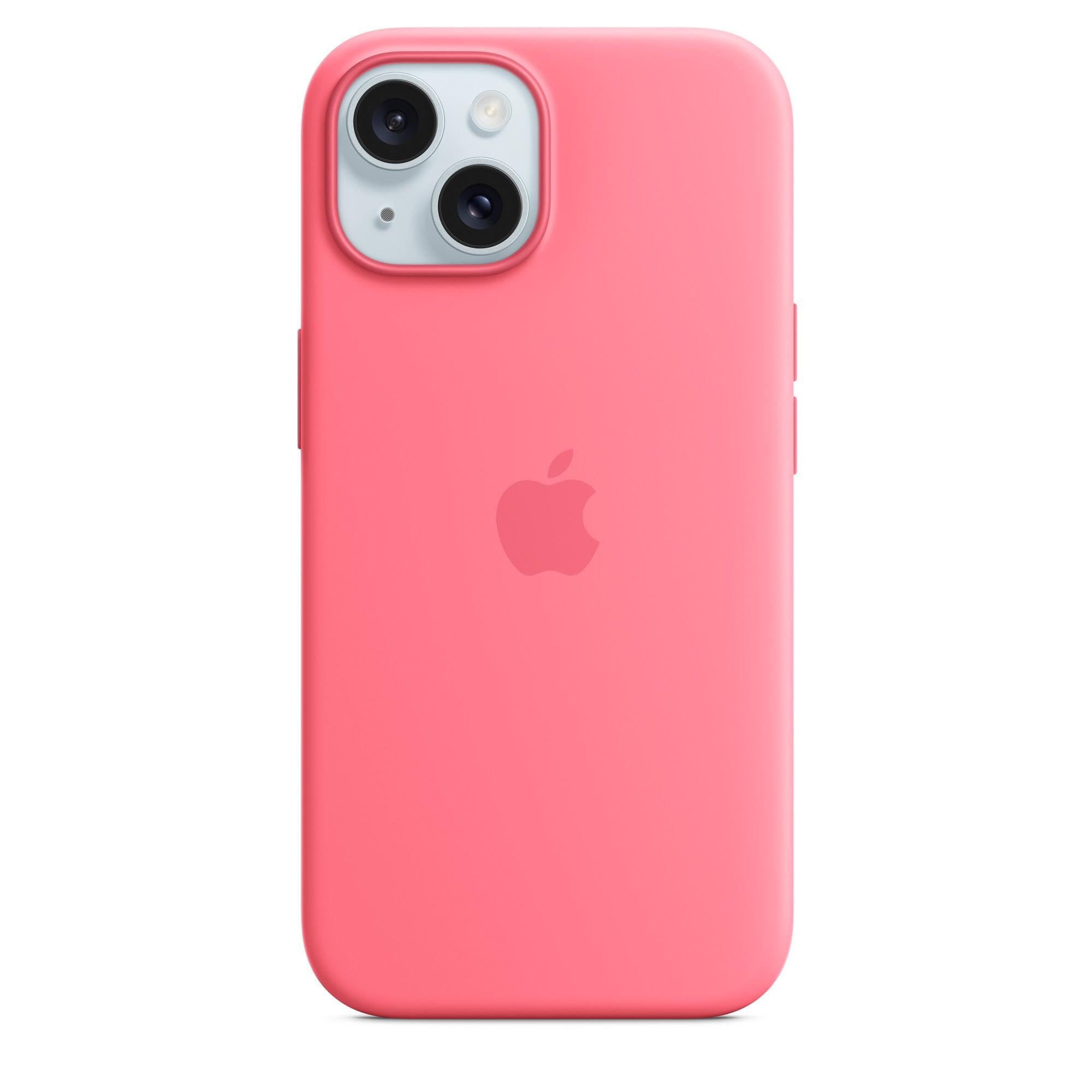 Apple iPhone 15 Silicone Case with MagSafe Pink