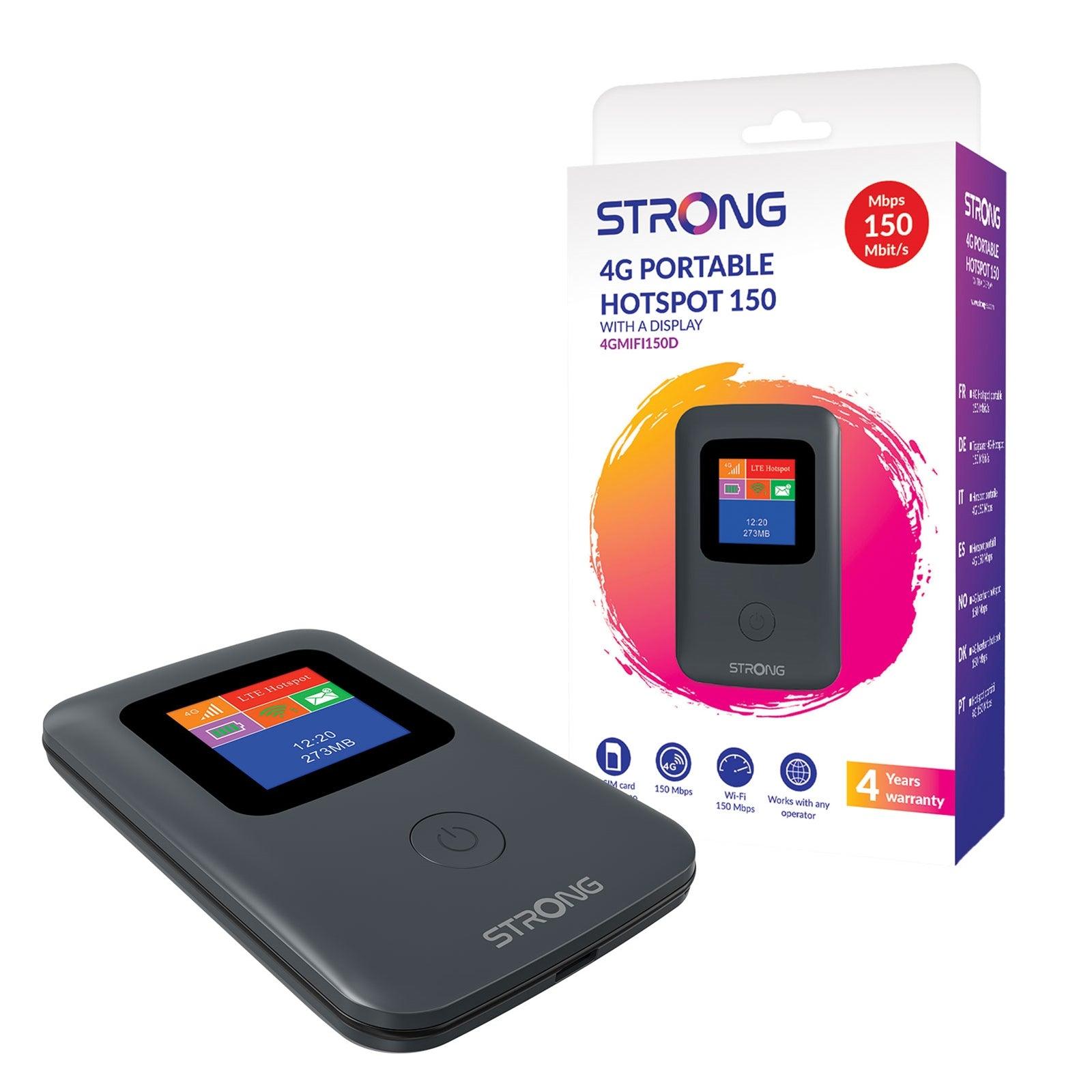 Strong 4G CAT4 LTE Unlocked Mobile Mi-Fi Hotspot Portable Travel Router