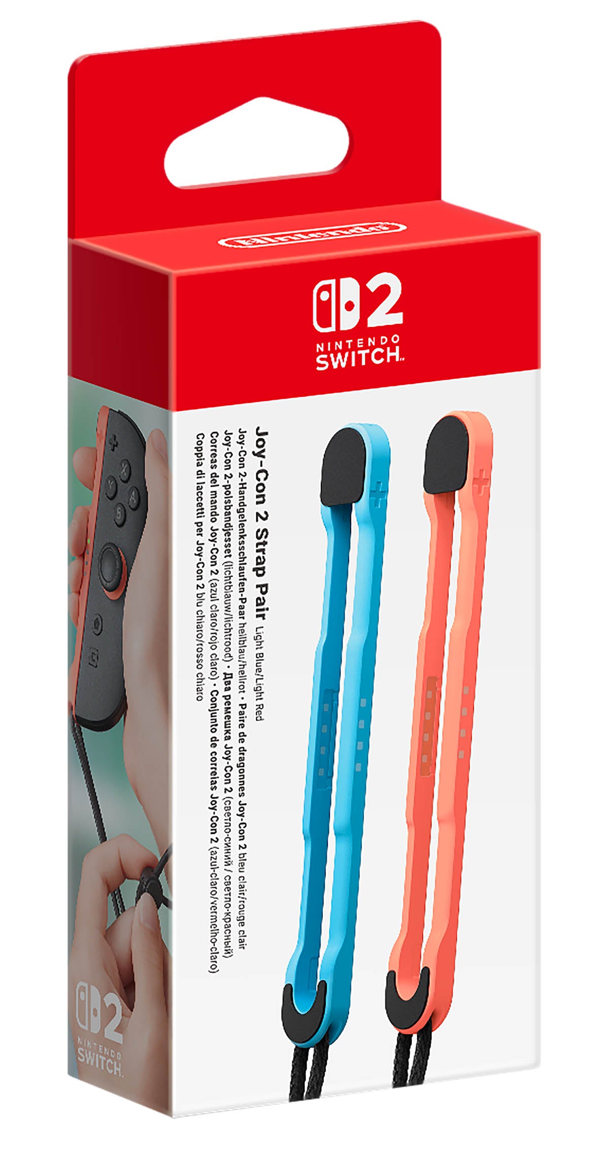 Joy-Con Strap Pair Light Blue - Light Red (Nintendo Switch 2)