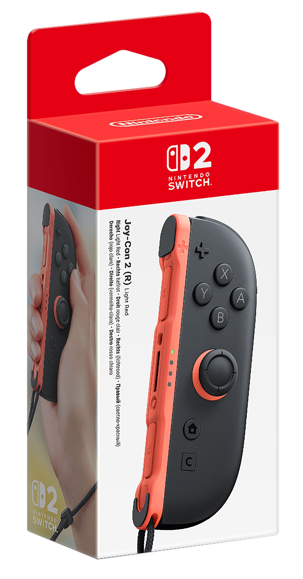 Nintendo Switch 2 Joy-Con Controller (R) Light Red